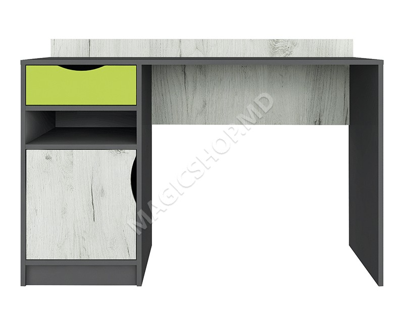 Письменный стол Disney Gri Grafit /Stejar Craft Alb /Lime